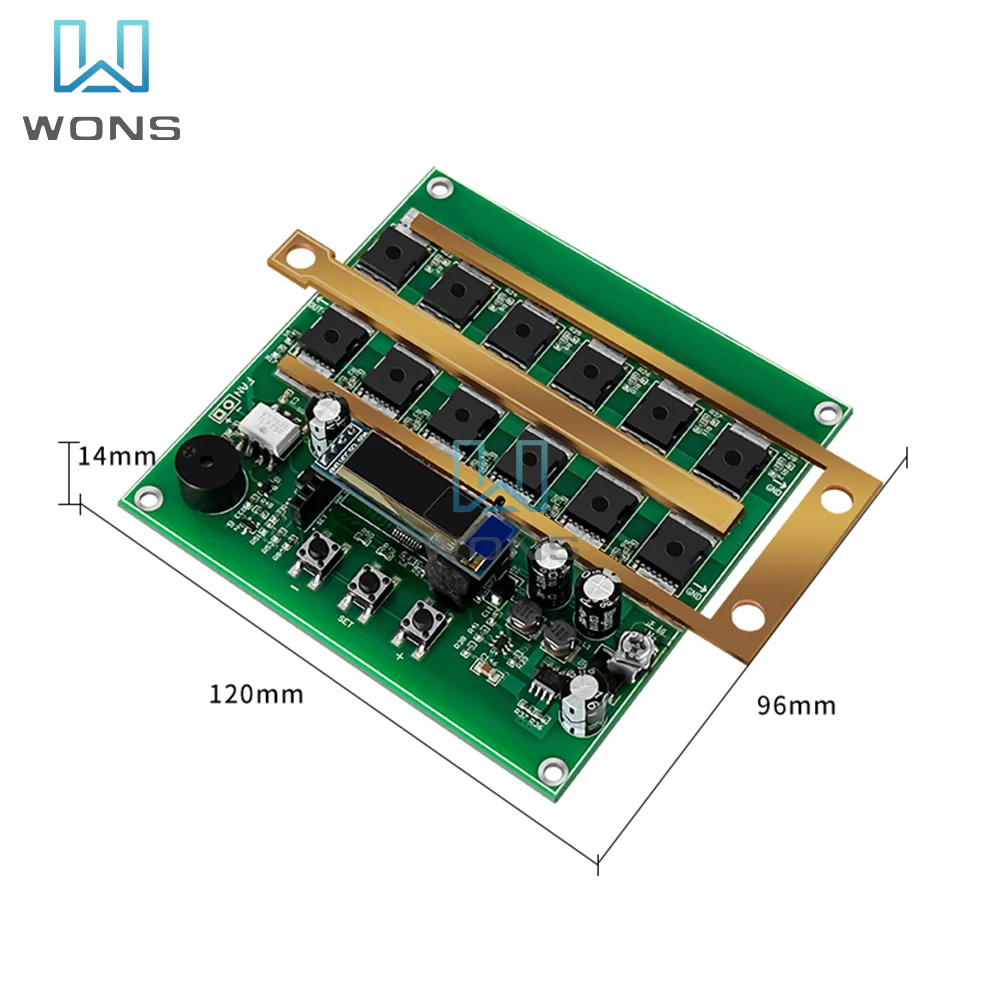 12V Spot PCB Circuit Board Digital Display Spot Welder Control Board Set with Welding Pen Intelligent for Lithium Battery 18650