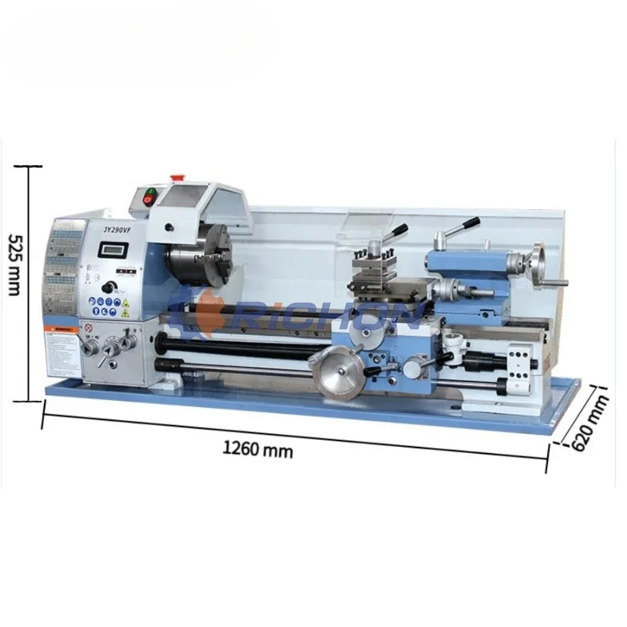 JY290VF China Cheap Price Lathe Metal Working Mini Manual Bench Lathe Mini Metal Lathe with Variable Speed