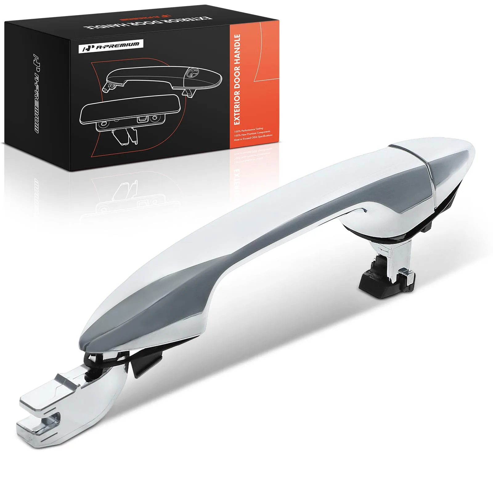 A-Premium Rear Driver Side Chrome Exterior Door Handle & Cover for Honda Accord 2013-2017 Pilot 2015-2020