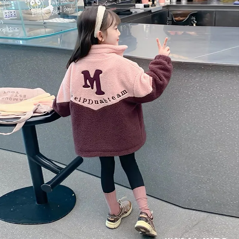 4-14Y الفتيات أفخم السترات 2025 جديد للأطفال سميكة معاطف الاطفال رسالة الشتاء ملابس خارجية المراهقين موضة القطن الملابس الدافئة #6