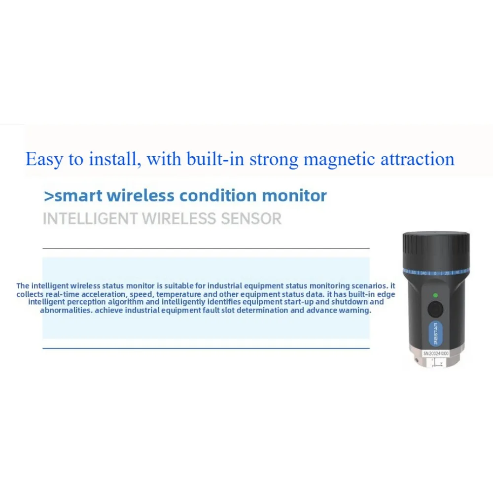 Smart Vibration Monitor for Motors Pumps Generates Analytics Charts with AI Technology