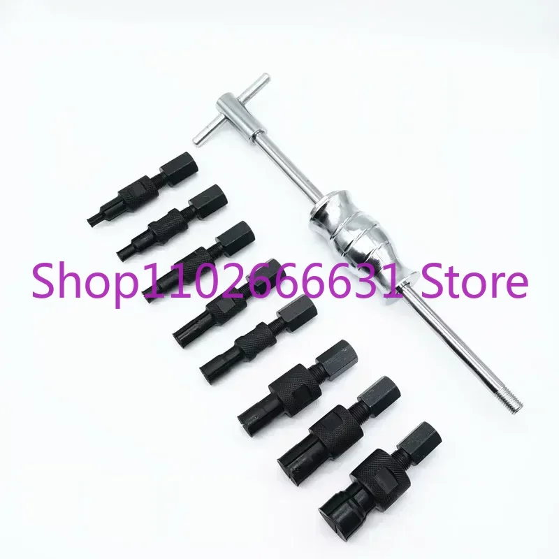 9Pc Blind Hole Slide Hammer Pilot Bearing Puller Internal Extractor Removal Kit 8-32MM Car Disassembly Tool