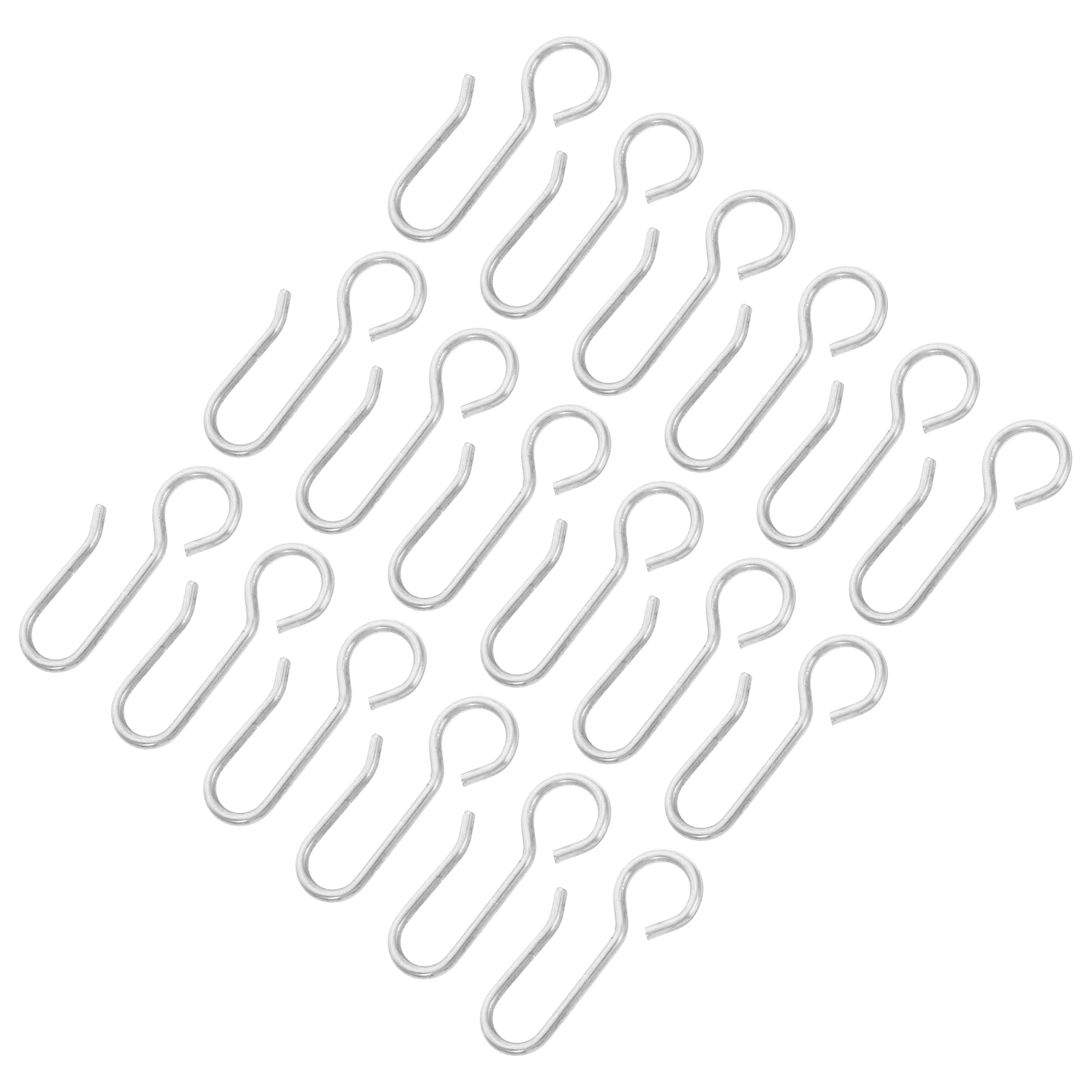 

50pcs Hooks Stainless Steel Curtain Drapes Ceiling Track Pleated Home Office Shop Reliable Easy Install