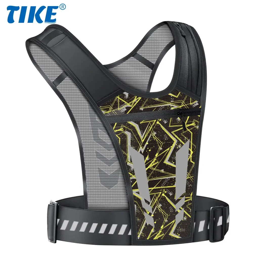 1Pcs Reflective Backpack Mesh Breathable Hydration Pack Lightweight Elastic Women and Men Large Capacity for Outdoor Bicycle