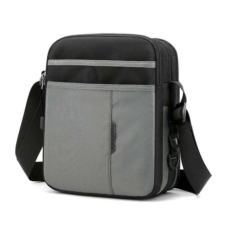 Bolso de hombro ligero informal para hombre, bandolera con múltiples bolsillos, de alta calidad, a la moda, portátil