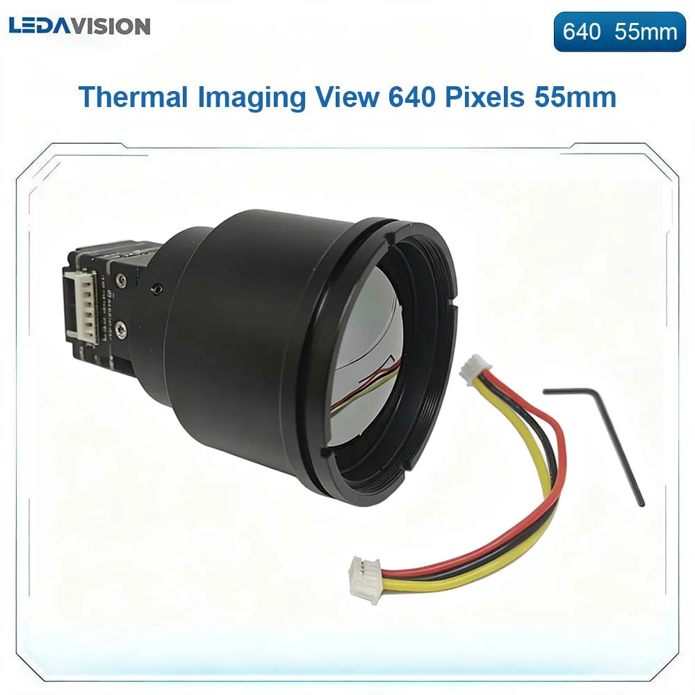 Thermal Imaging View, 640 Pixels, Lens 50mm, Detection Range 5000m, Recognition Distance 1250m, Identification 625m