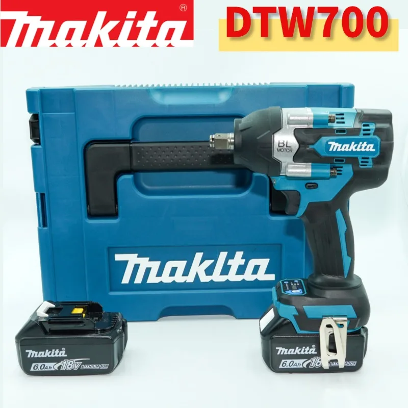 Original Makita DTW700 18V Akku-Schlagschrauber, 1000 Nm starkes Drehmoment, robuste Mehrgeschwindigkeitskonstruktion für Karosseriereparaturen
