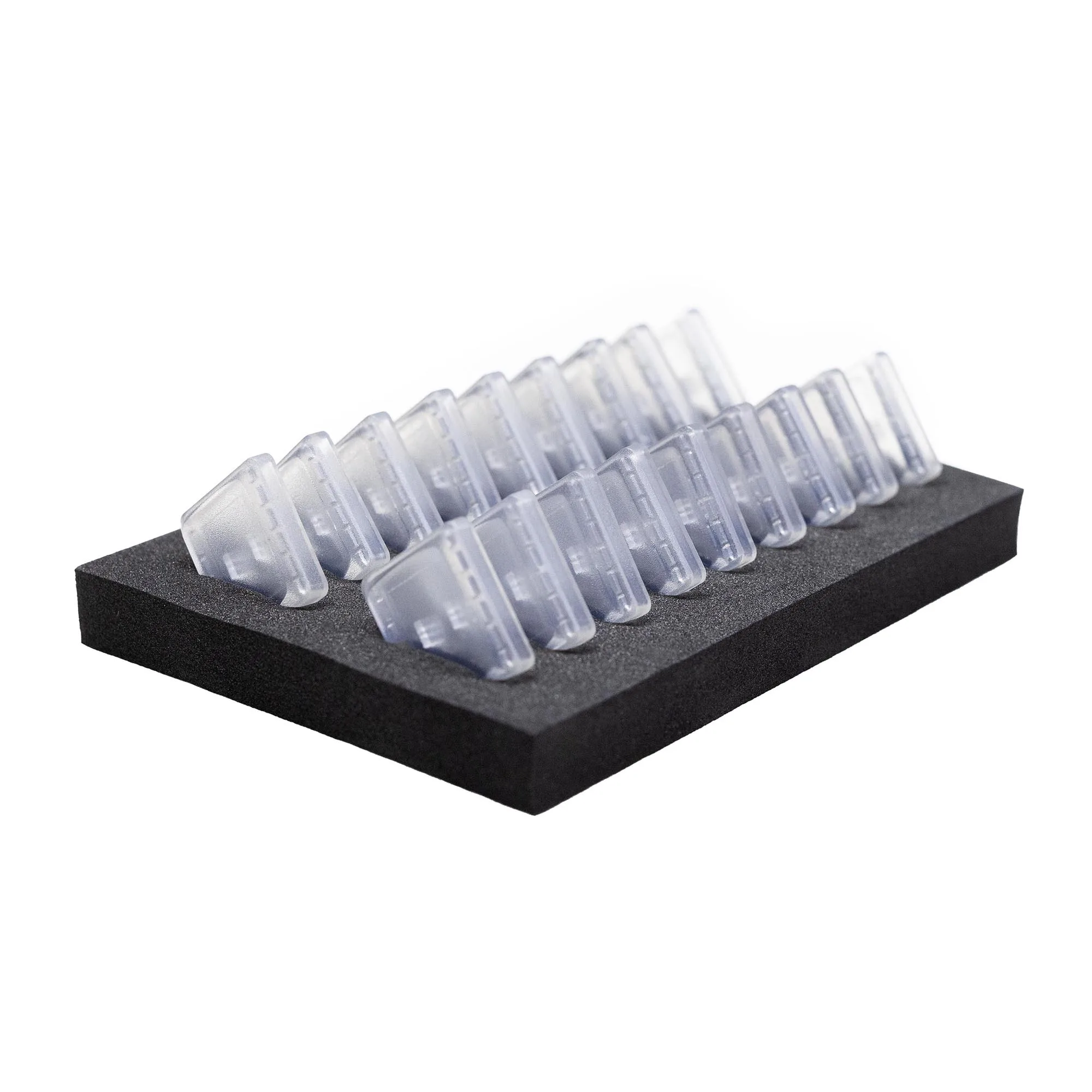 Taihao Low Profile Translucent Keycap Thins Keycaps For Gaming Mechanical Keyboard Kailh Choc 1350 or MX Switch Clear 18 Key
