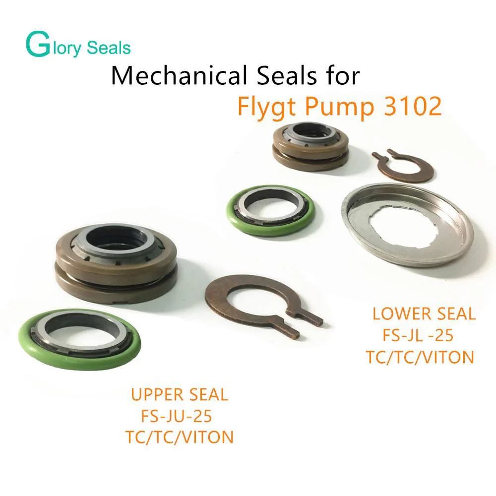 

FS-JU-25 , FS-JL-25 ,Shaft Size 25mm Flygt Mechanical Seals for Flygt 3102 Pumps (Material:TC/TC/VIT)