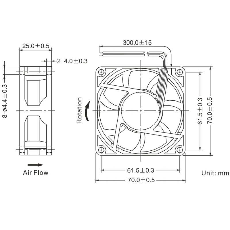 Brand New 70mm AC EC Brushless Fan AC 110V 115V 120V 220V 240V Axial Fan Duall Ball Bearing Strong air Flow 3500RPM 27.6CFM 4W