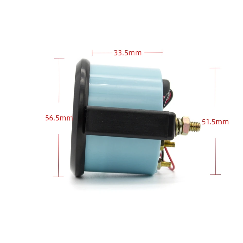 52mm Automobile Car Gauge Water Temp Oil Temp Oil Press  Voltmeter Fuel Level Gauge Black Shell for 12V Cars Universal view 3