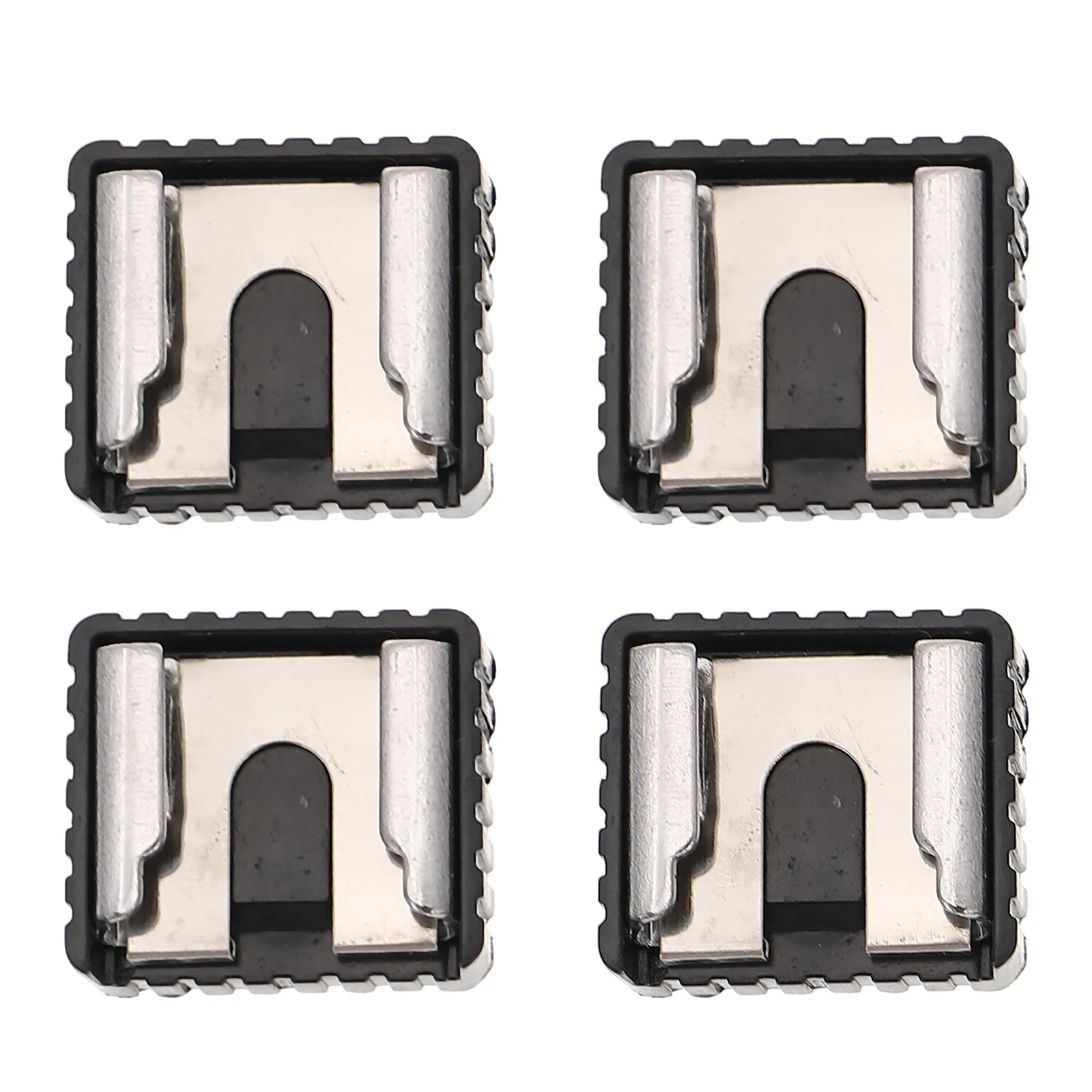 

4pcs Camera Flash Dock Hot Shoe Mount Adapter Bracket for Monitor Stand LED Light Compatible Practical ABS Iron