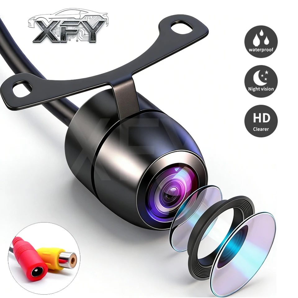 

Car Reverse Camera HD Night Vision Wide Angle Rear View Parking Camera Waterproof CCD LED Auto Backup Monitor Color Image NEW