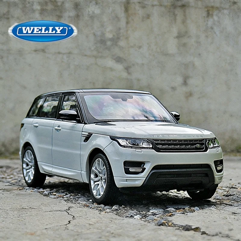 

WELLY 1:24 Land Range Rover Sport SUV, модель автомобиля из сплава, литье под давлением, металлические внедорожники, модель автомобиля, коллекция моделирования, подарок для детей