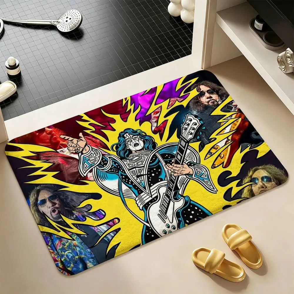 Singer A-Ace F-FrehleyS  Shower Room Absorbent Small Floor Mat Soft Comfortable Decorative Foot Mat