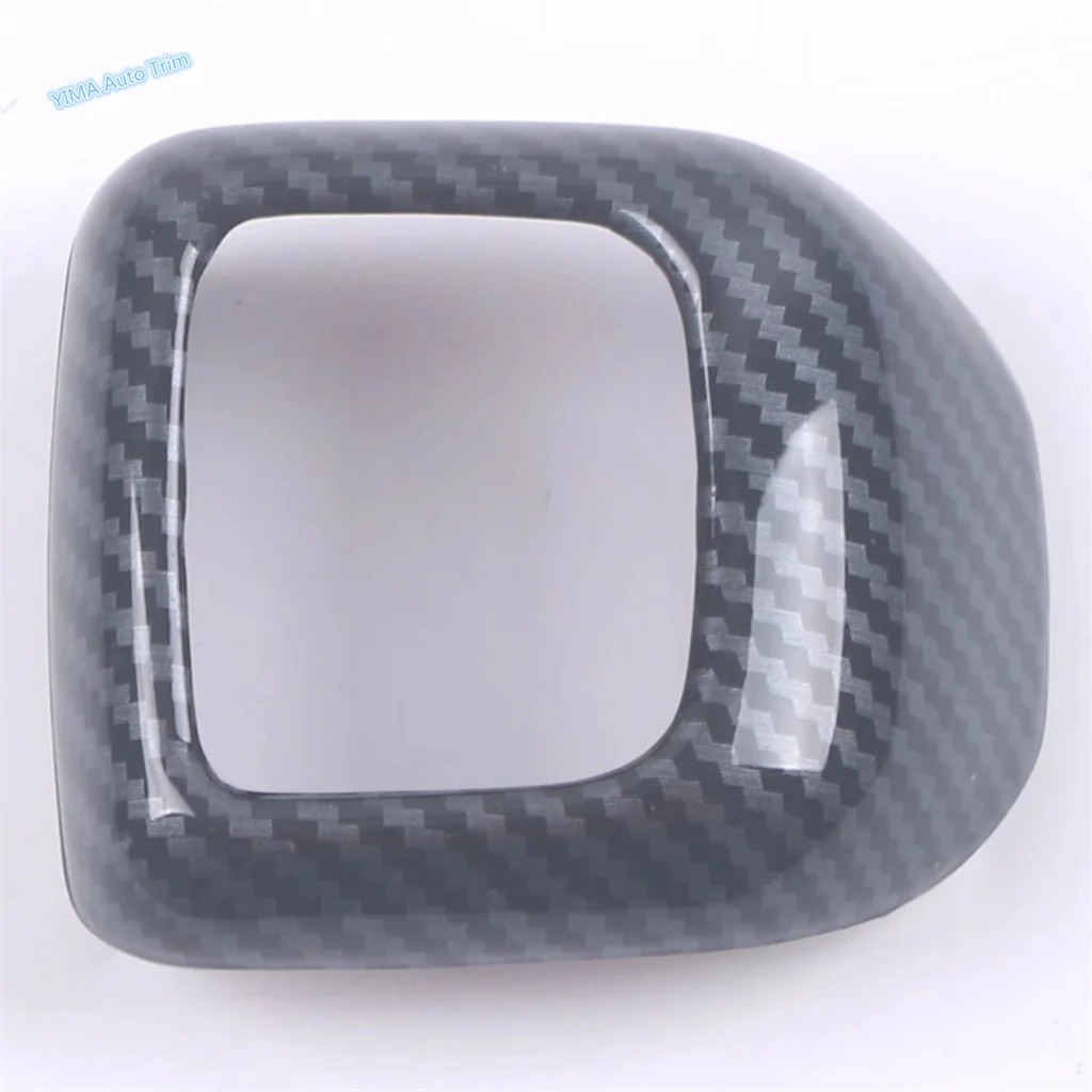 

For Toyota Crown 2023 2024 2025 Car Accessories Carbon Fiber Grain Gear Shift Knob Head Cover Trim