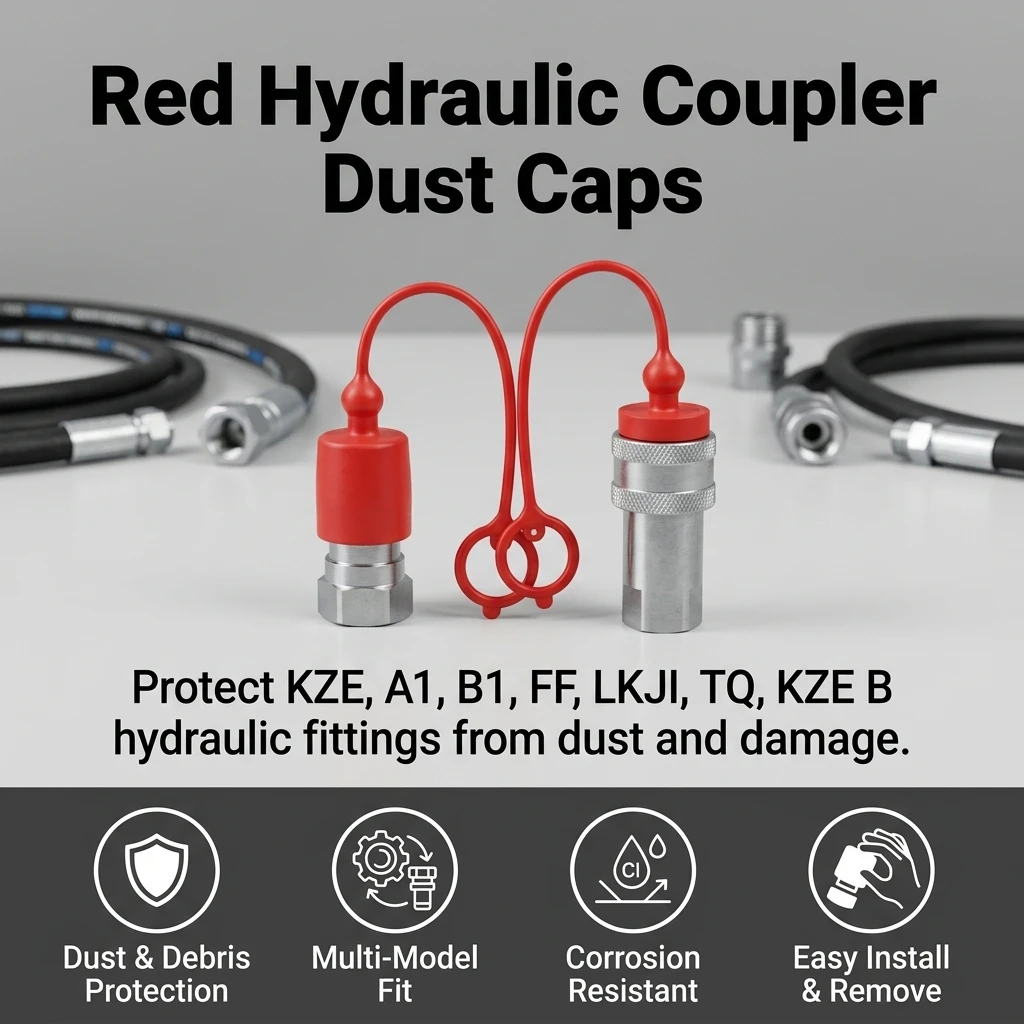 Dust Plug Protective Hydraulic Coupler Dust Caps for Construction Machinery Industrial Systems KZE A1 B1 FF LKJI TQ Durable