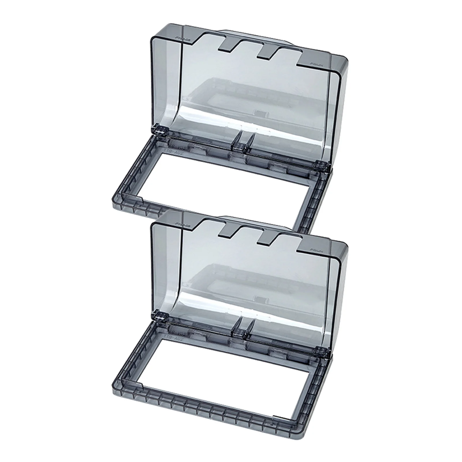 2 قطعة غطاء مقبس الحمام مقاوم للماء سبلاش برهان منفذ حامي صندوق ABS المواد غطاء قابل لإعادة الاستخدام منفذ يغطي مقاوم للماء #2