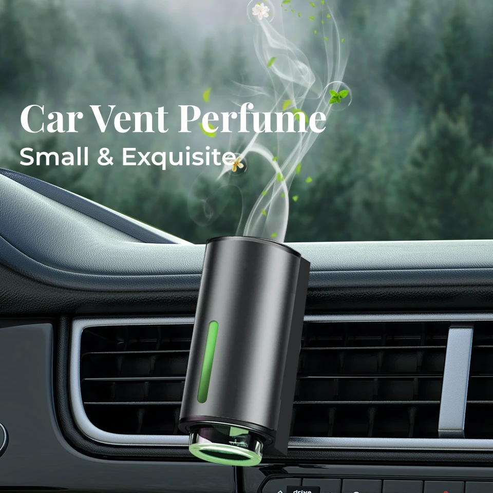 For Universal Cars Alloy Air Freshener Vent Clip Car Perfume Diffuser Aromatherapy with Essential Oils Long Lasting Fragrance