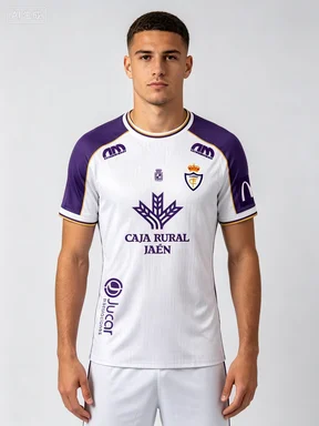 2026 Real Jaén 3D Print Football Jersey Men Women Summer Sports Breathable Quick Drying Streetwear Clothing Family Kids Tees