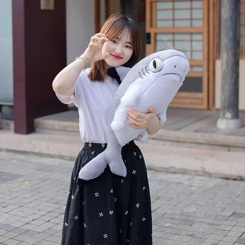 70CM Cute Transform Shark Cat Plush Toys Stuffed Cute Shark Doll Lovely Animal Pillow Soft Cartoon Cushion Christmas Gift