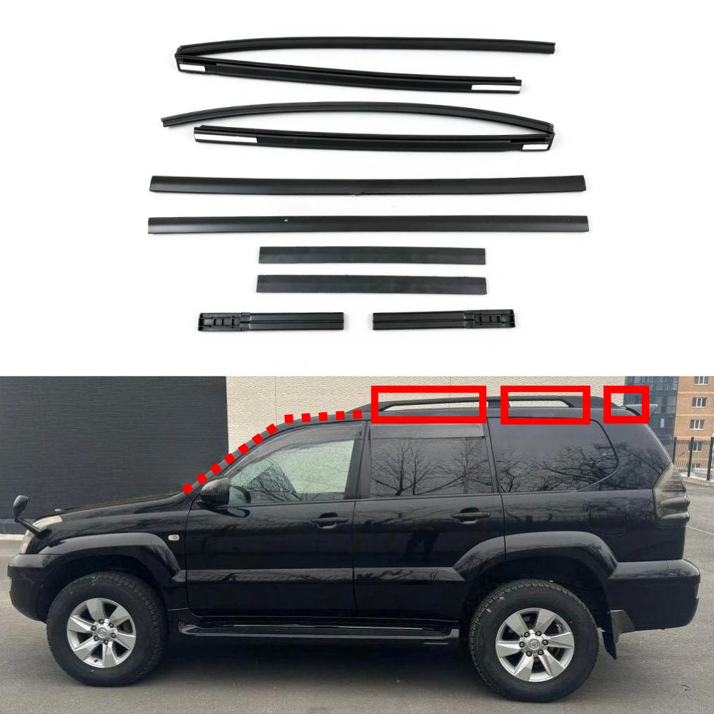 1 Pcs Roof Rack Side Weatherstrip Rubber Seal for Toyota Land Cruiser Prado 120 2003-2008 for Lexus GX470