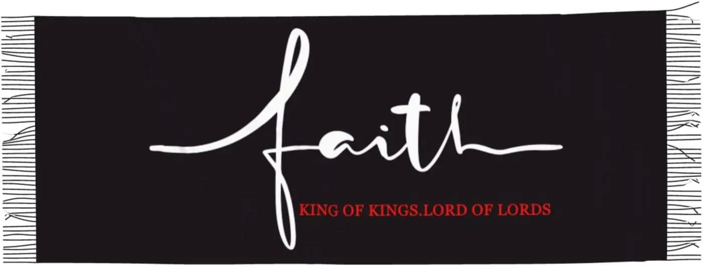 Yeshua Jesus Christian المرأة الشتاء وشاح الكشمير مهدب شالات الباشمينا يلتف #2