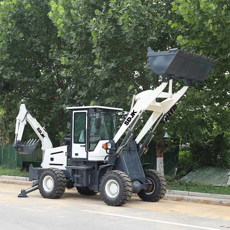 Wysokiej jakości chiny Jk15-26 CE/EPA 4X4 Mini koło ciągnika wielofunkcyjne koparko-ładowarki na sprzedaż z mocowaniem dostosowane