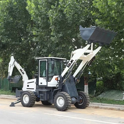 Retroexcavadora hidráulica pequeña para trabajos de construcción, motor EPA, precio, multifuncional, frontal, diésel