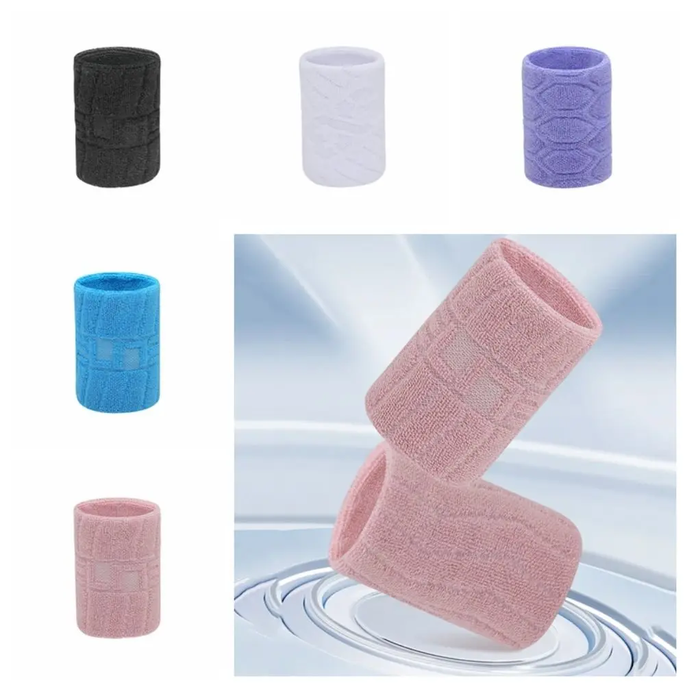 Polyurethane Fibre Sports Wrist Guard Sweat Band Towel Digit Elastic Sport Wristband Breathable Elastic Compression Wrist Brace