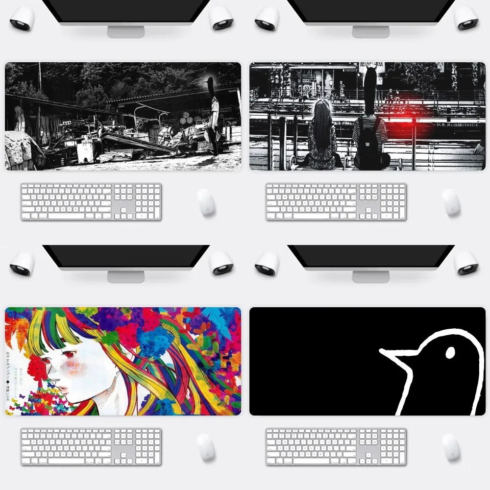 

Comic Goodnight Oyasumi Punpun S Mousepad Office Large Small Mouse PC Computer Game Keyboard Rubber Anti-Slip Mice Mat Big