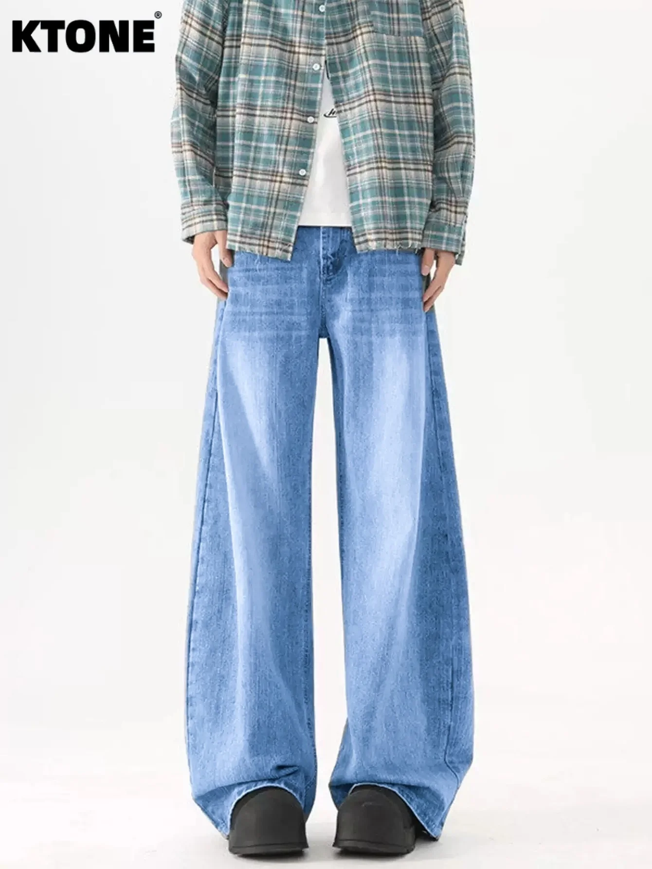 

Loose Blue Jeans For Man Unisex Y2K Clothes Drip Original Denim Jeans No accessories or belts included