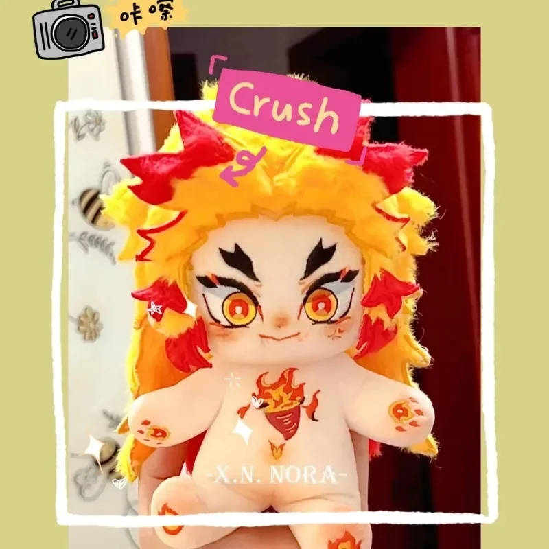 20 سنتيمتر أنيمي سمة Rengoku Kyoujurou وسيم الصبي تأثيري لينة أفخم دمية الجسم فستان الملابس بلوشي محشوة اللعب هدية عيد الميلاد