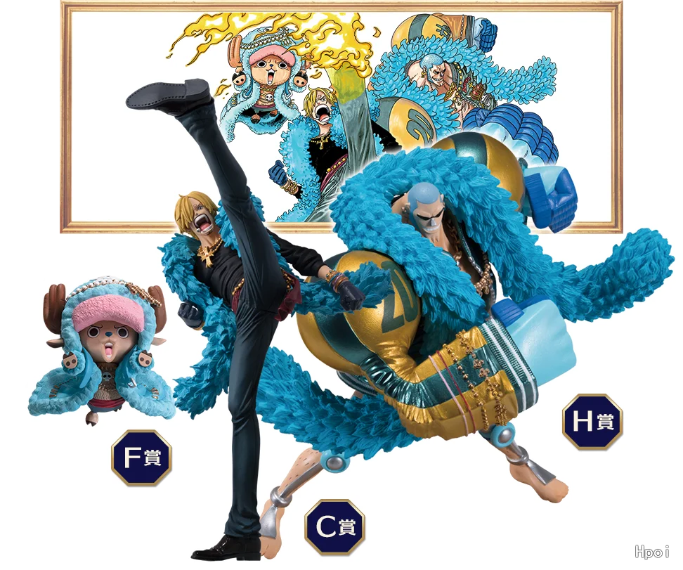 16CM Anime une pièce Sanji Figure 20th anniversaire bleu ensemble poupée modèle jouet cadeau Collection Aciton Figure PVC