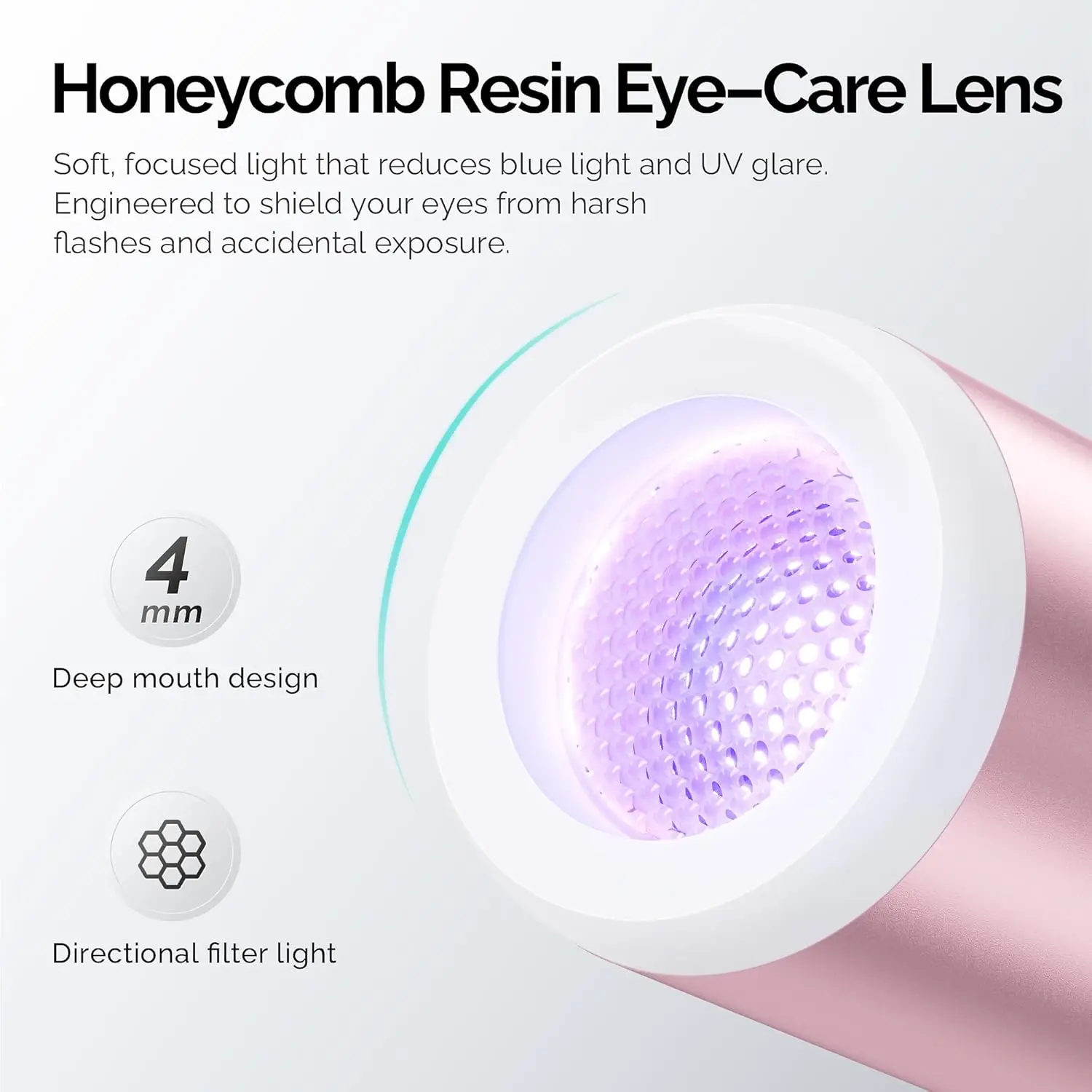 Luz UV de mano para uñas de gel con carga magnética: lámpara de uñas LED portátil para esmalte de gel, rosa