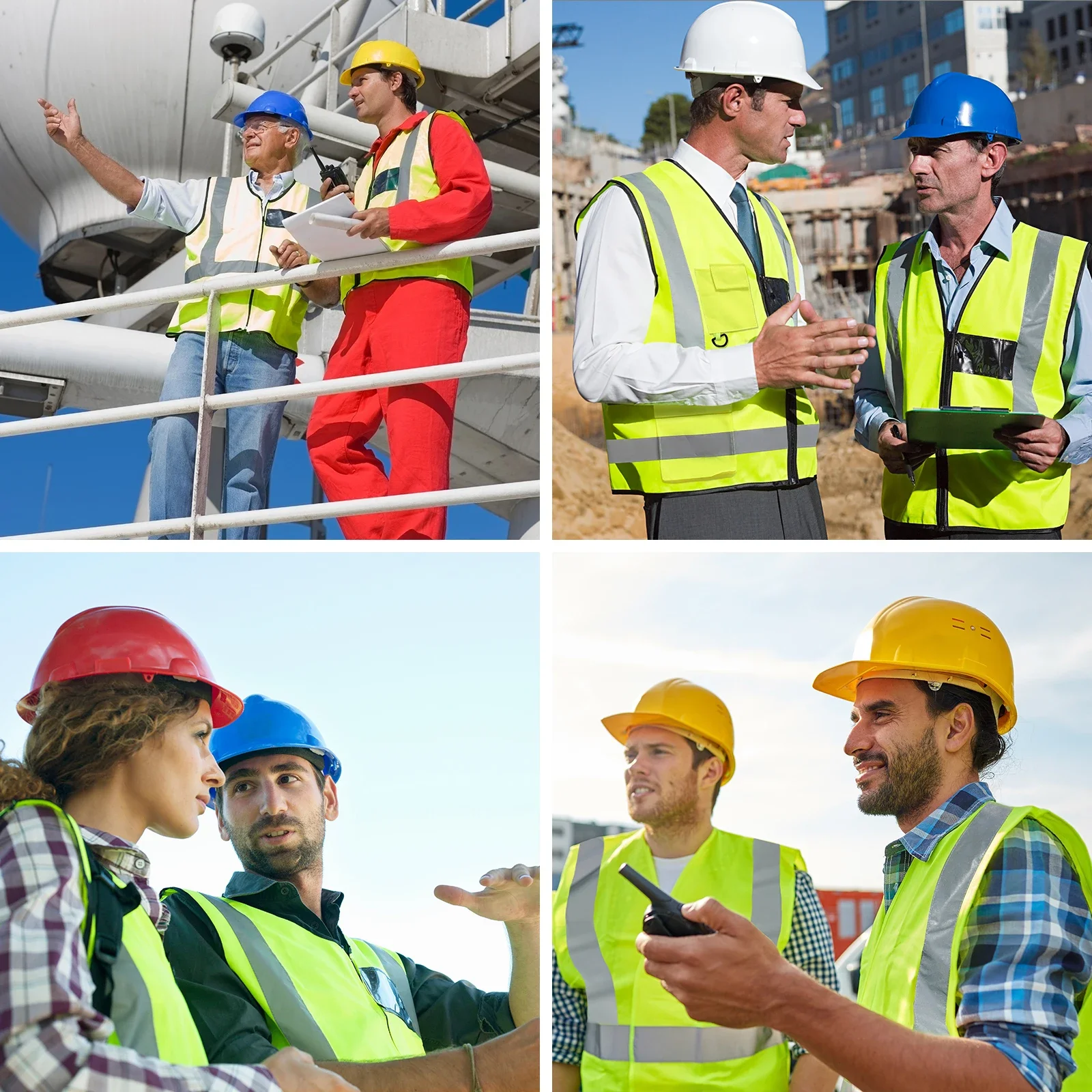 Imagem -06 - Coletes de Segurança de Alta Visibilidade para Homens e Mulheres Roupas de Trabalho de Segurança de Tráfego de Construção Colete Reflexivo de Alta Visibilidade