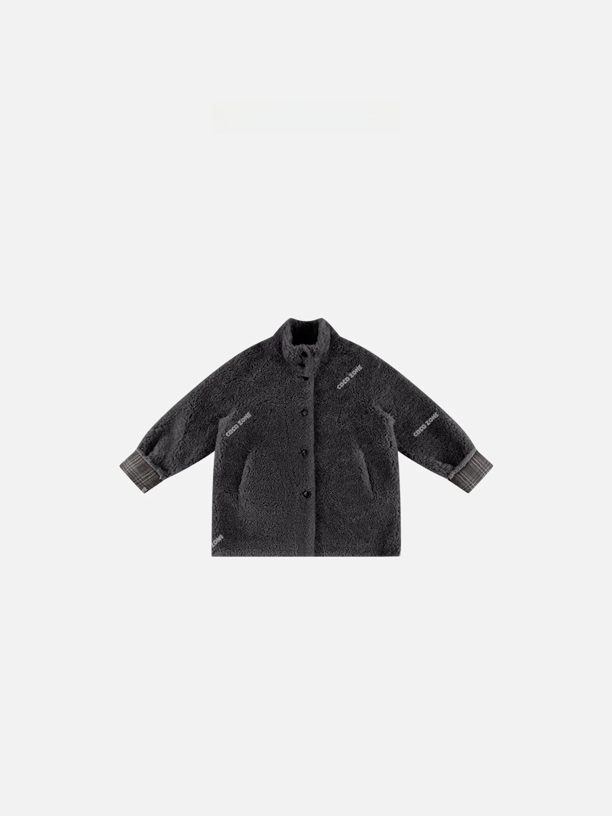 

Ele Women's Woolen Coat with Cuff Design And Single Button Faionable Long Sve Pure Color Winter Outerwear