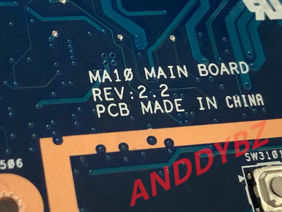 Genuine H000080530 MA10 MAINBOARD FOR Toshiba Satellite NB15 NB15t  LAPTOP MOTHERBOARD WITH CPU  TESED OK