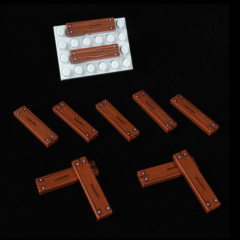 MOC 10 ชิ้น ชิ้นส่วน 2431 ลายพื้นไม้ บล็อกตัวต่อ ฉากประกอบ ของเล่นเสริม ตัวต่อ DIY ของขวัญสำหรับเด็ก
