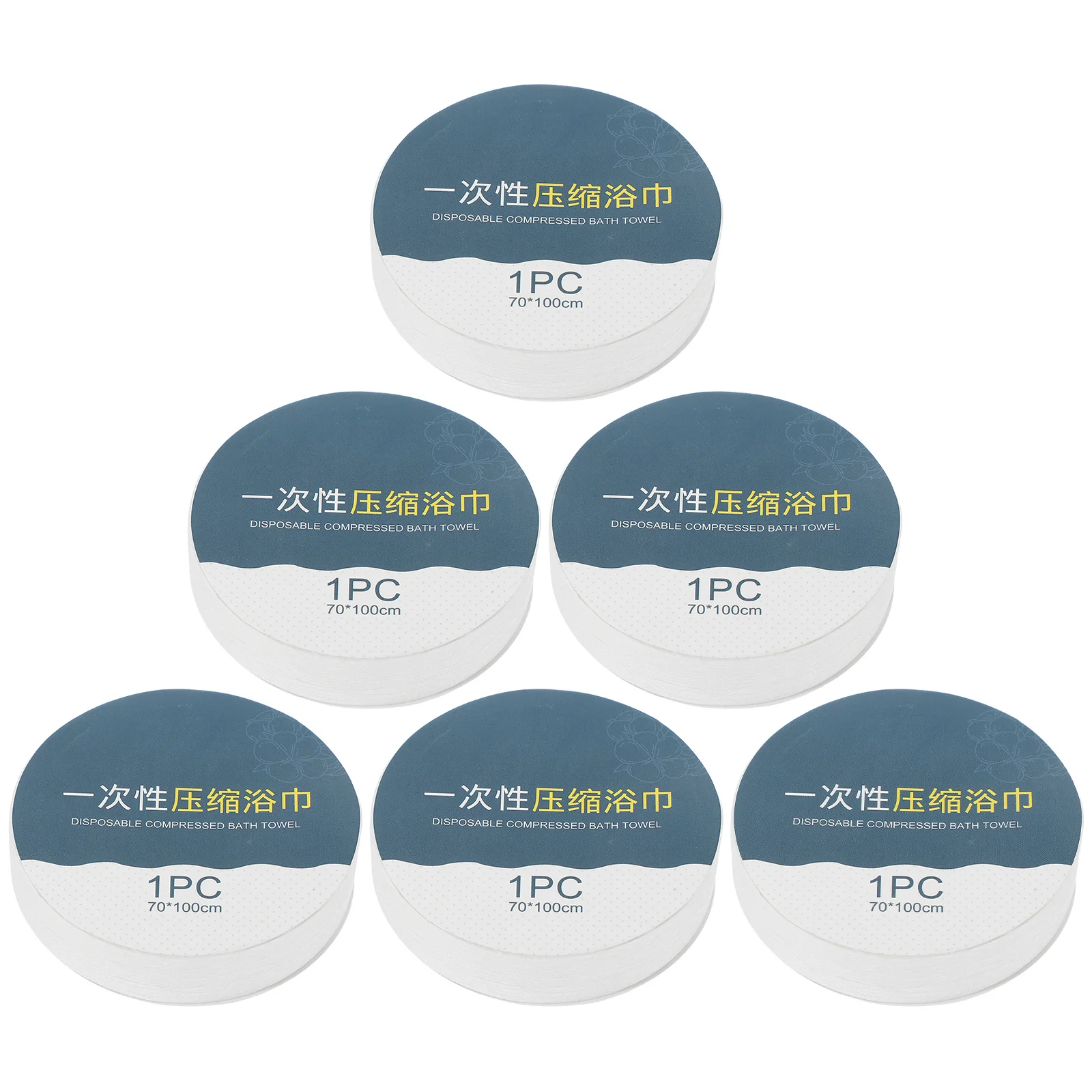 

6Pcs Compressed Towel for Travel Outdoor Sports Quick-Dry Portable Disposable Bath Towels Soft Fragrance- Care for Face