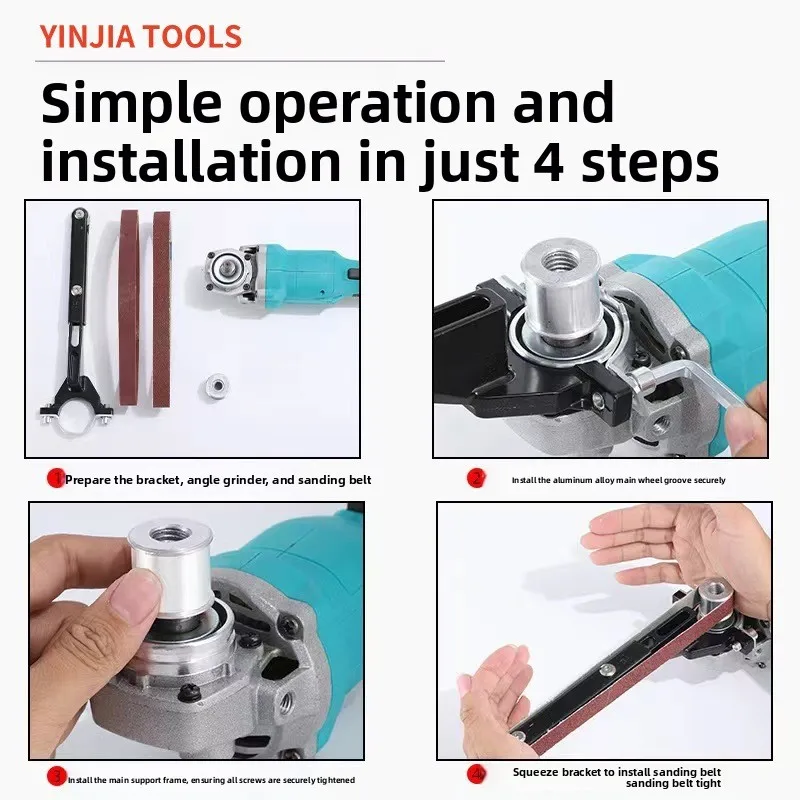 

100 Type Angle Grinder Modified Belt Sander Bracket Angle Grinder Conversion Sanding Accessory Woodworking Grinding Tool