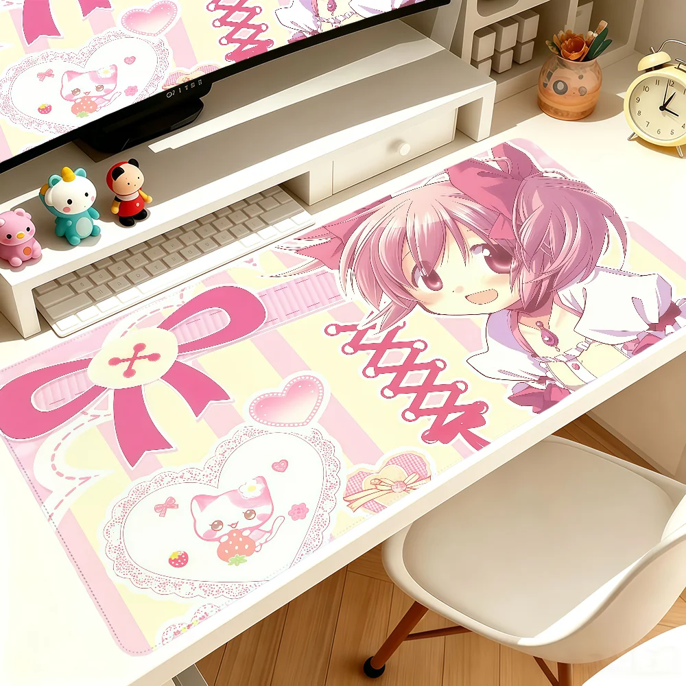 Puella Magi Madoka Magica Cute Mouse Pad Large Non-slip Lockedge Desktop Computer Desk Mat Keyboard MousePad Office Game Student