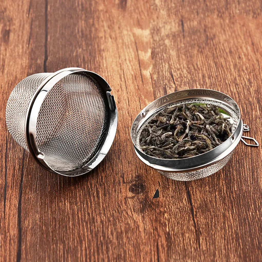 Infusor de té de malla de acero inoxidable, filtros para té suelto, especias de hierbas, coladores de té de bolas