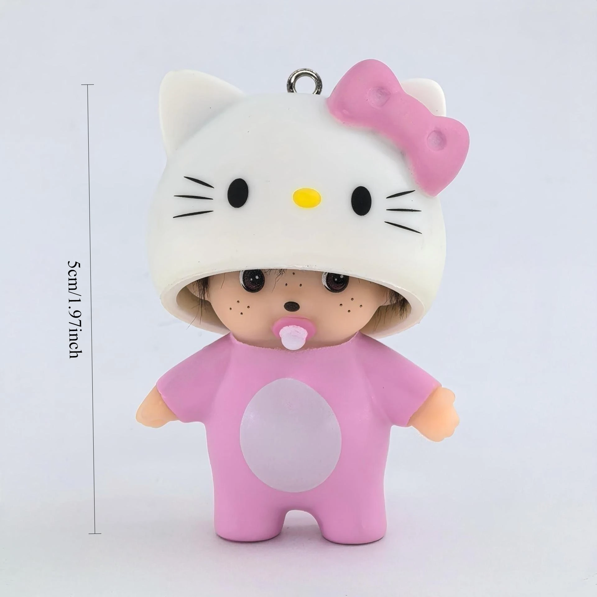 Chaveiro Hello Kitty, Chaveiro Monchhichi, Produtos Femininos de Anime Fofo, Acessórios para Mochila e Capa de Telefone KT, Presente para Meninas