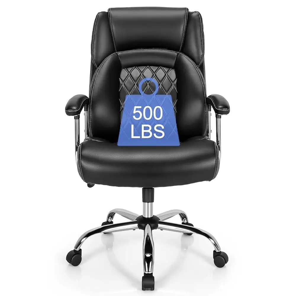 

Executive Office Chair High Ba Home Office Desk Chair Wide Seat Big And Tall Computer Desk Chair Comfortable Leather Managerial