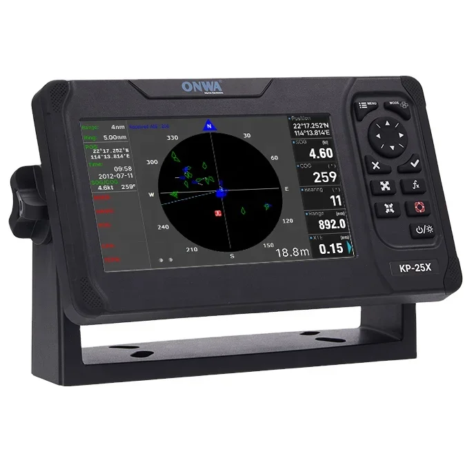 ONWA KP-27X 7-inch GPS Chart Plotter Class B AIS And Fish Finder Radar Echo Sounder 5-in-1