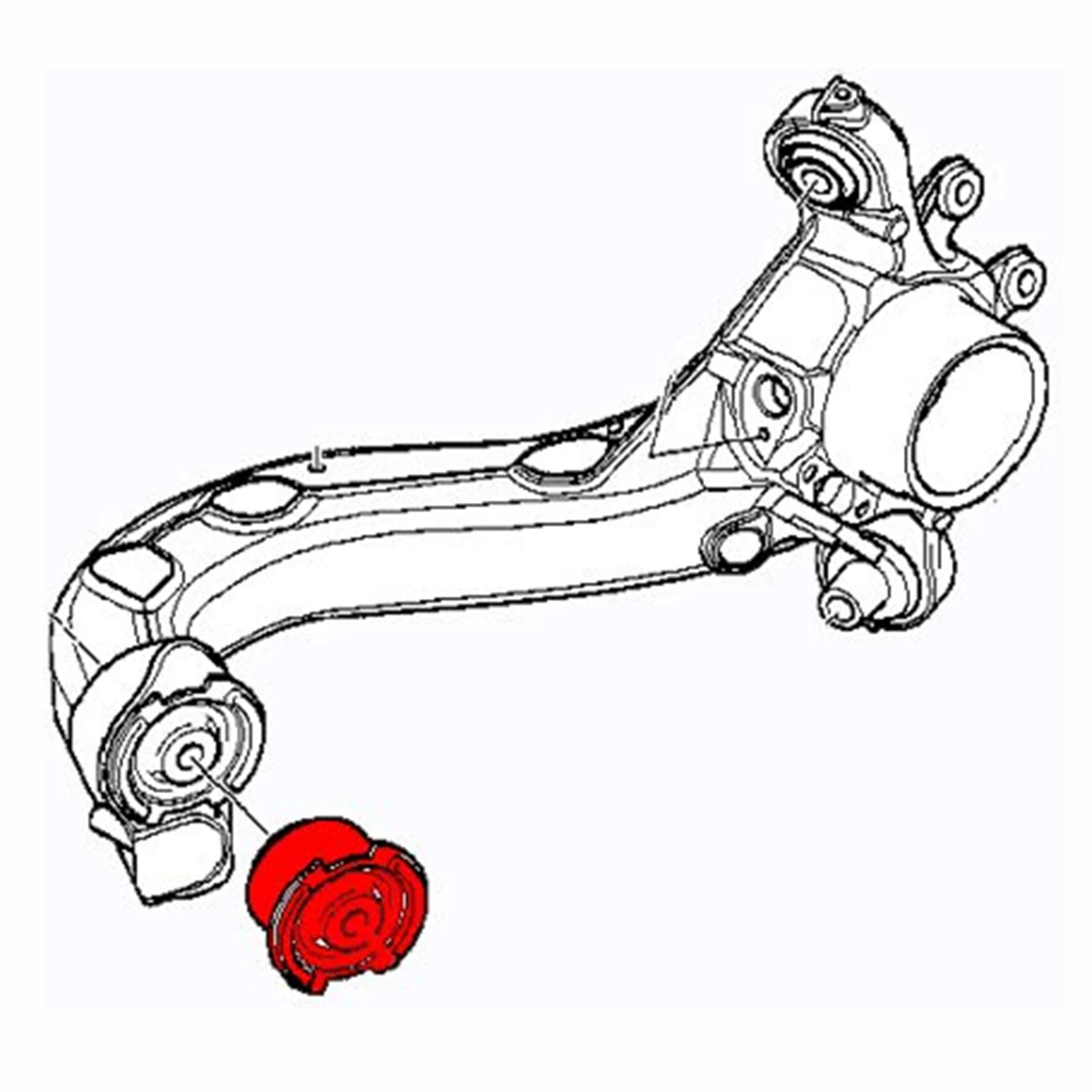 Buchas do braço traseiro de poliuretano BEVINSEE para BMW E36 E46 X3 E83 318 323 325 328 M3, substituição 33326770786 33321097009