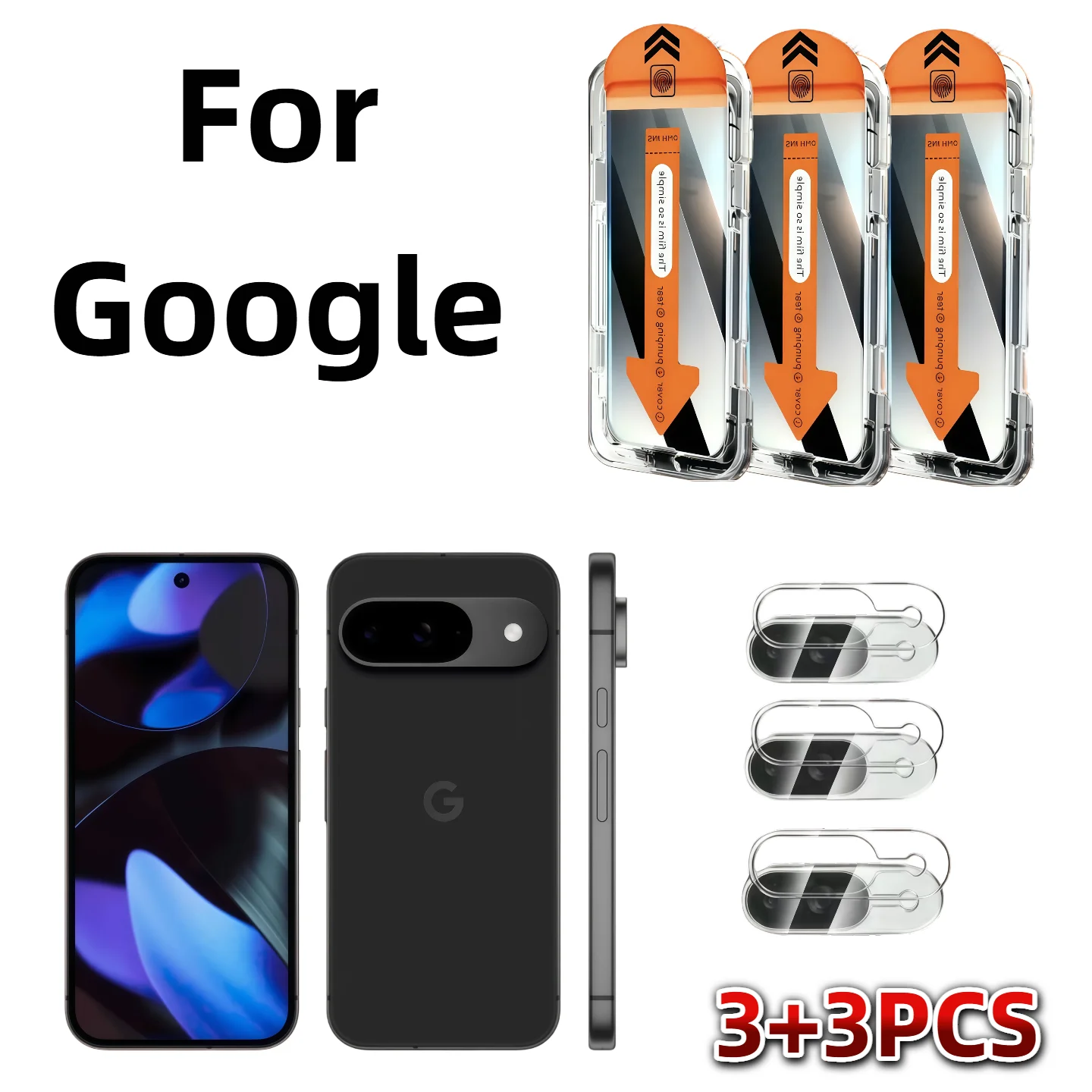 

For Google Pixel6A 7 8 9 10pro proXL series anti-peeping mobile phone screen protector lens protective film set