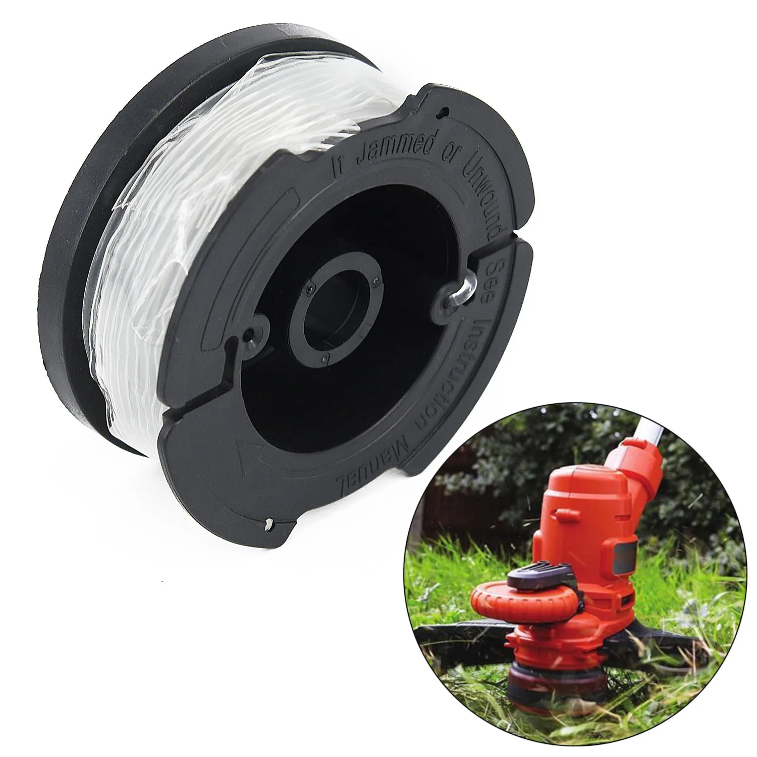 High Quality Hot New Practical Sale Spool Line 30ft Line Nylon Part Pro Replacement Spool String Trimmer Black