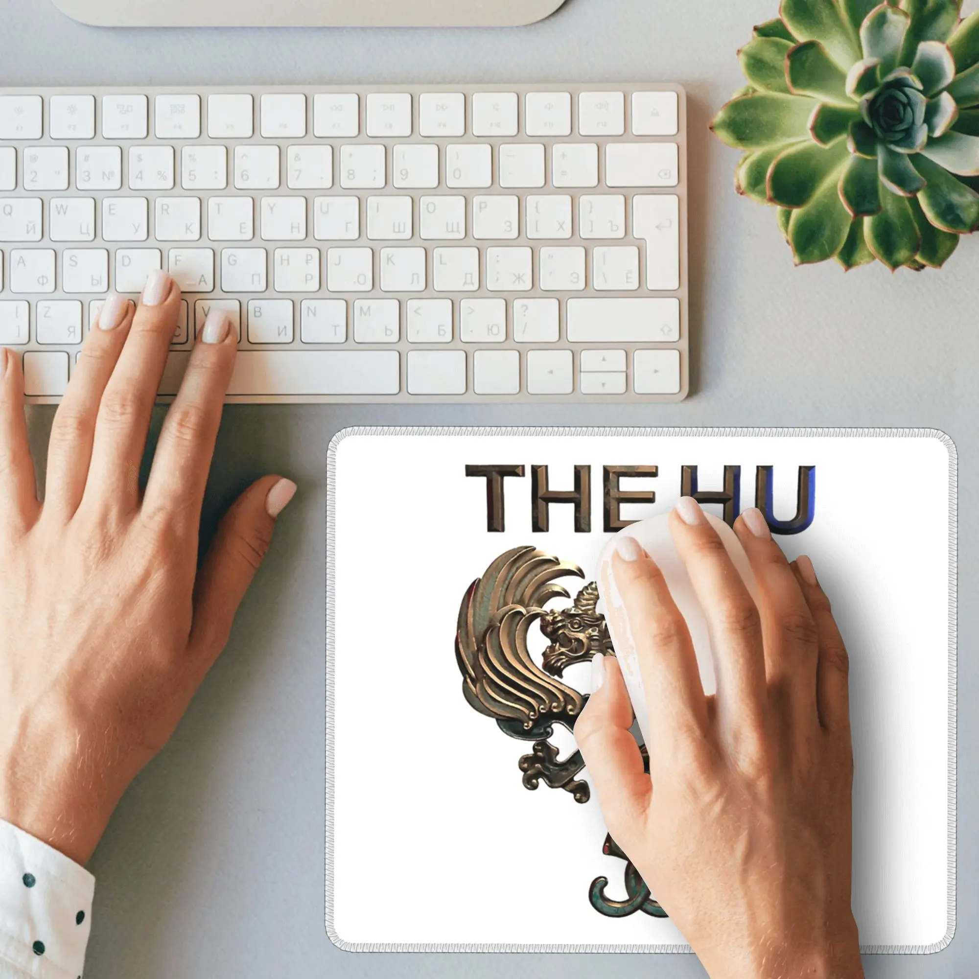 

Коврик для мыши с цветным логотипом Hu, компьютерная клавиатура, коврик для мыши, игровой ПК, ноутбук, настольный коврик, офисные аксессуары, настольные коврики